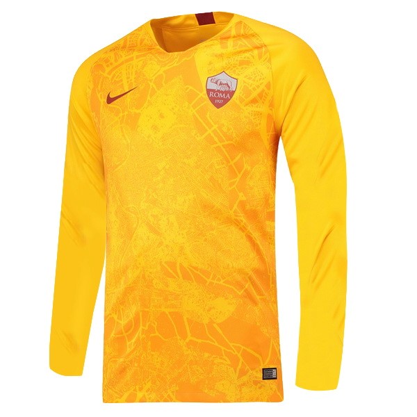 Camiseta As Roma 3ª ML 2018-2019 Amarillo